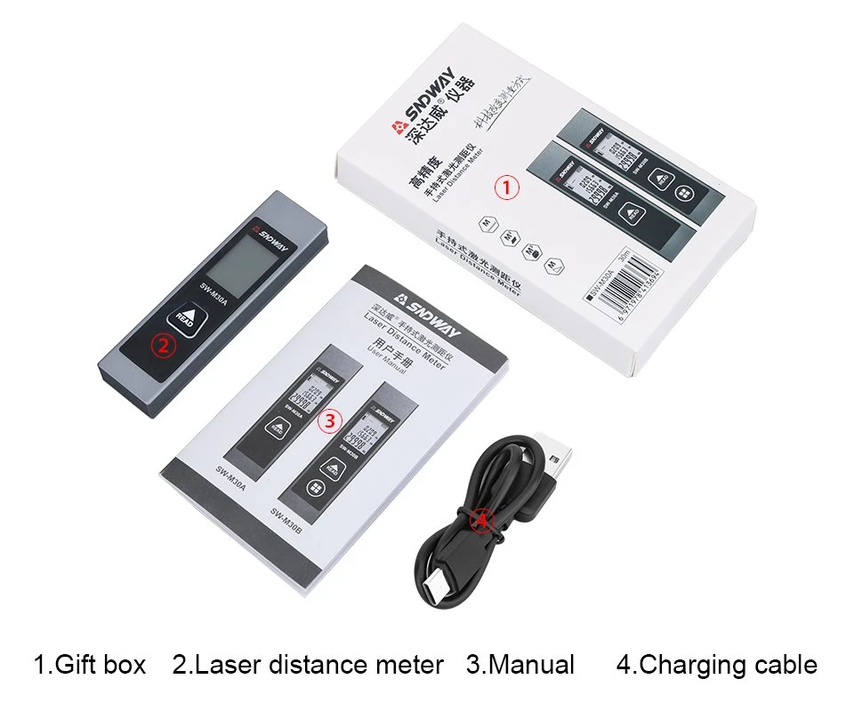14. rechargeable laser distance meter