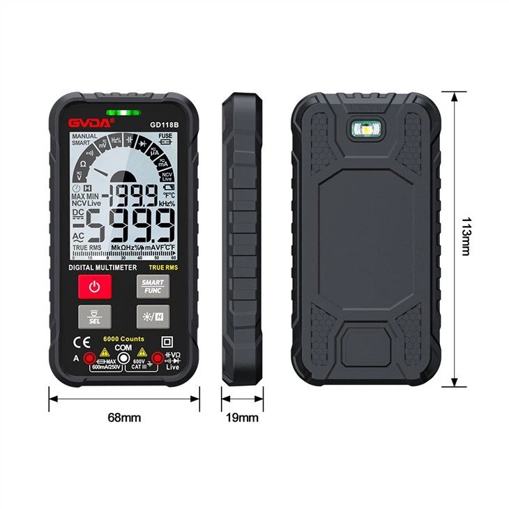 4. digital multimter size